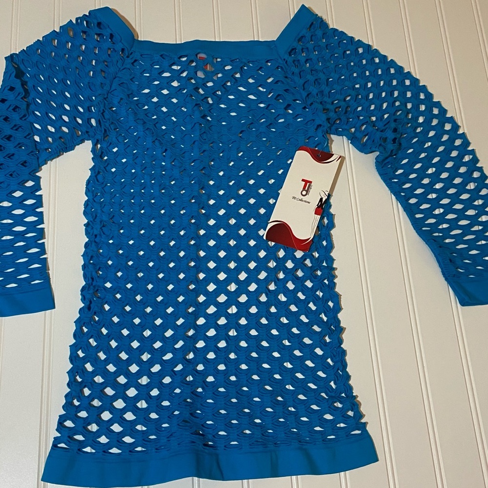 Td collections fishnet shirt OS bnwt